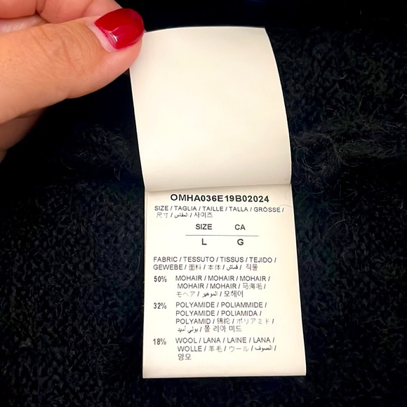 Off-White Brushed Mohair Diag Arrows Logo Knit Sweater - Picture 8 of 8